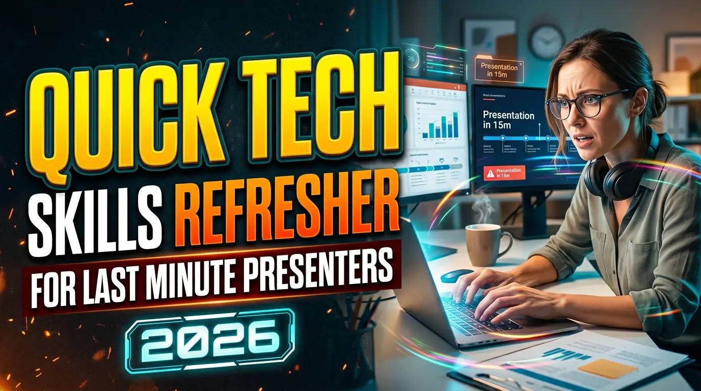 Quick Tech Skills Refresher for Last Minute Presenters 2026